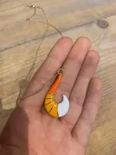 Hanreshe-collar con colgante de zorro Ladybug para mujer, cadena dorada, joyería de Anime, gargantilla de fiesta, collar de esmalte