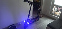 Patinete eléctrico de doble Motor para adultos, Scooter plegable de rueda grande con batería de litio
