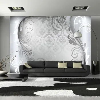 

Wall mural-Gray ornament - 150x105 cm