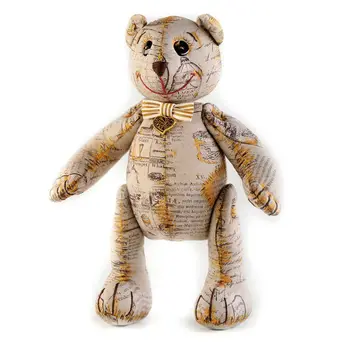 

Pv-701 set for making textile toy 'vintage miska', 24,5 cm, 'перловка'