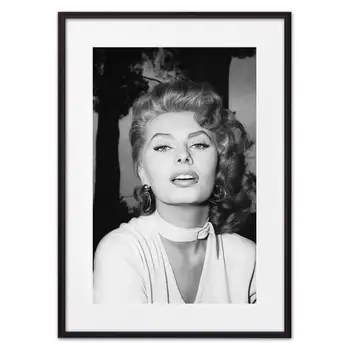 

Poster in the frame of Sophie Lauren