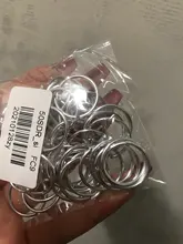 Clip Hoop Hair-Ring Braid-Tool Bead-Cuff Dreadlock Silver/rhodium 10mm 50pcs/Lot Circle