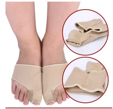 1 par de hueso grande ortopédicos juanete corrección pedicura calcetines de silicona Corrector de Hallux Valgus aparato separadores de dedos cuidado de los pies herramienta