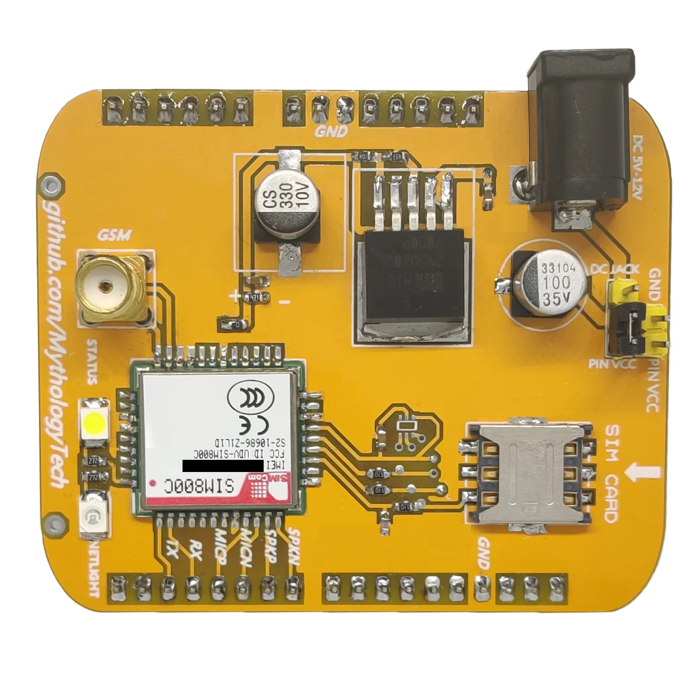 Модуль GSM для Arduino Sim800c, плата GPRS Sim800c GSM