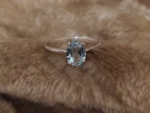 JewelryPalace-anillo de compromiso plata de primera ley y Topacio azul para mujer, sortija, plata esterlina 925, piedra preciosa, 925 anillos de plata esterlina solitario