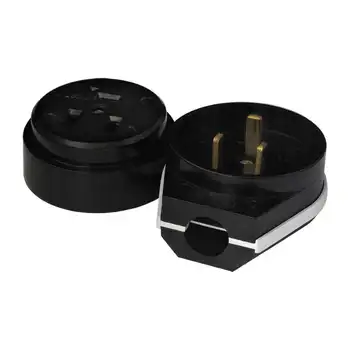 

Connector RSH-VSH 32A 250 V 2 p + re open. Mouth. Black. Universal 1234