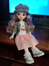Accesorios de muñeca BJD para niñas, zapatos de muñeca BJD de 5cm de lona de alta calidad, zapatillas de deporte de Color caramelo, juguetes para niñas, zapatos de moda para muñecas, 1/6