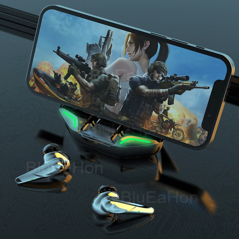 Gaming Bluetooth Headphones 3200mAh Stereo Sound Sport Earbuds Waterproof Deep Bass Earphone Gamer Headset With Mic For Phone