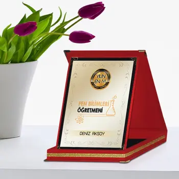 

Personalized The Year 'S Best Science Teacher Red Plaque Award-4