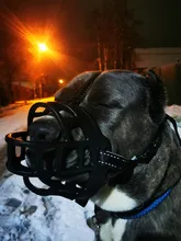 Mascarilla antiladridos para perros, máscara de silicona para evitar morder, con ventilación