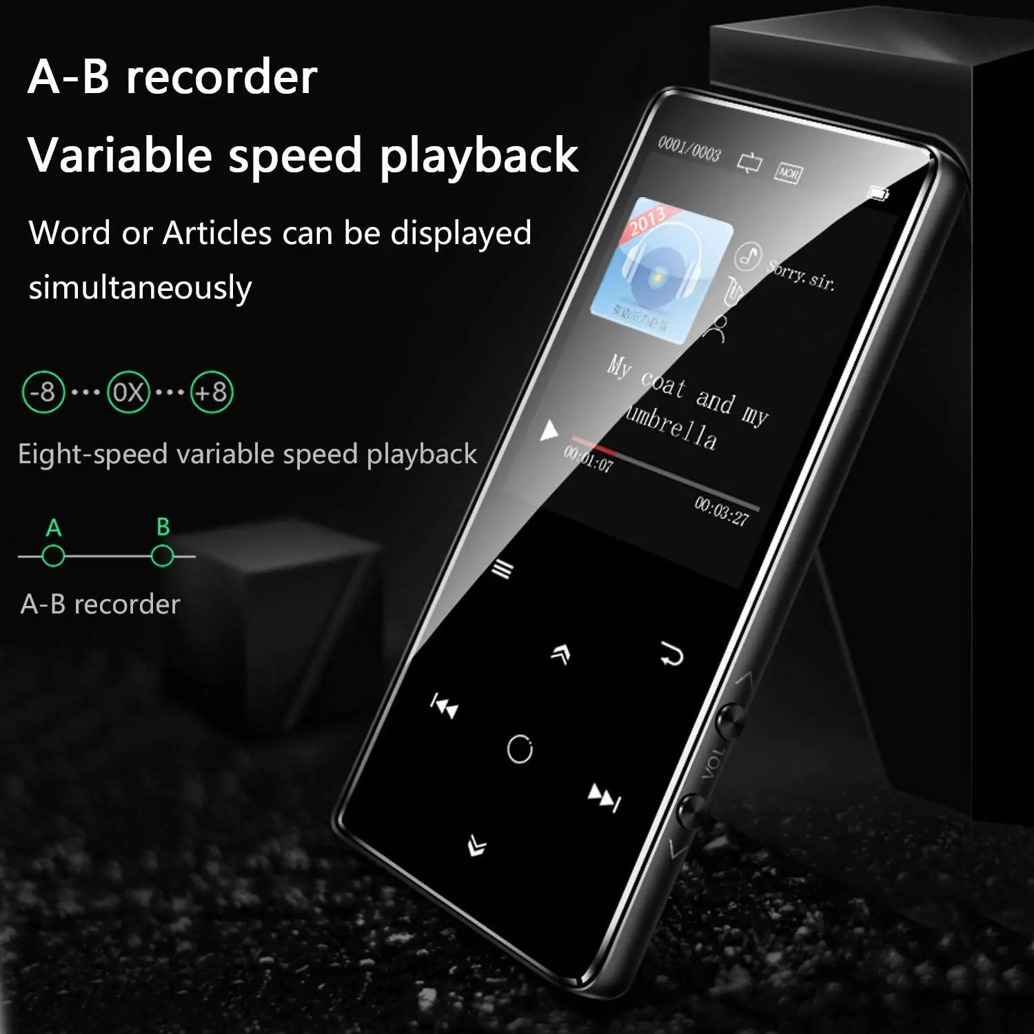 HiFi воспроизводитель MP3 плеер Bluetooth 4 0 сенсорный металлический 16 Гб Встроенный без