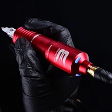 Профессиональная татуировка ручка для игольчатых картриджей поставляется с светодиодный светильник