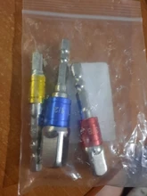 3 uds taladro adaptador taladro de impacto de brocas Bar adaptador de enchufe 1/4, 3/8 tamaño 1/2 vástago hexagonal de cabeza cuadrada de la broca