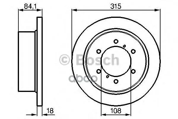 Тормозной Диск 0986478713 Bosch арт. 0986478713