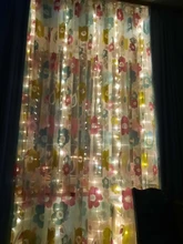 Christmas-Decorations Light Ornament Garland Curtain-String Flash-Fairy Happy Home-Room