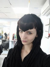 XINRAN-flequillo postizo de pelo sintético, extensión de cabello con Clip, flequillo de aire, negro y marrón