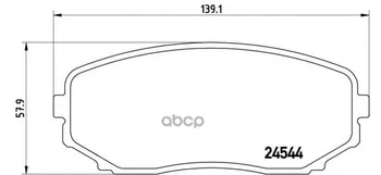 

Brake pads Mazda CX-7/CX-9 07-front Brembo art. P49,040