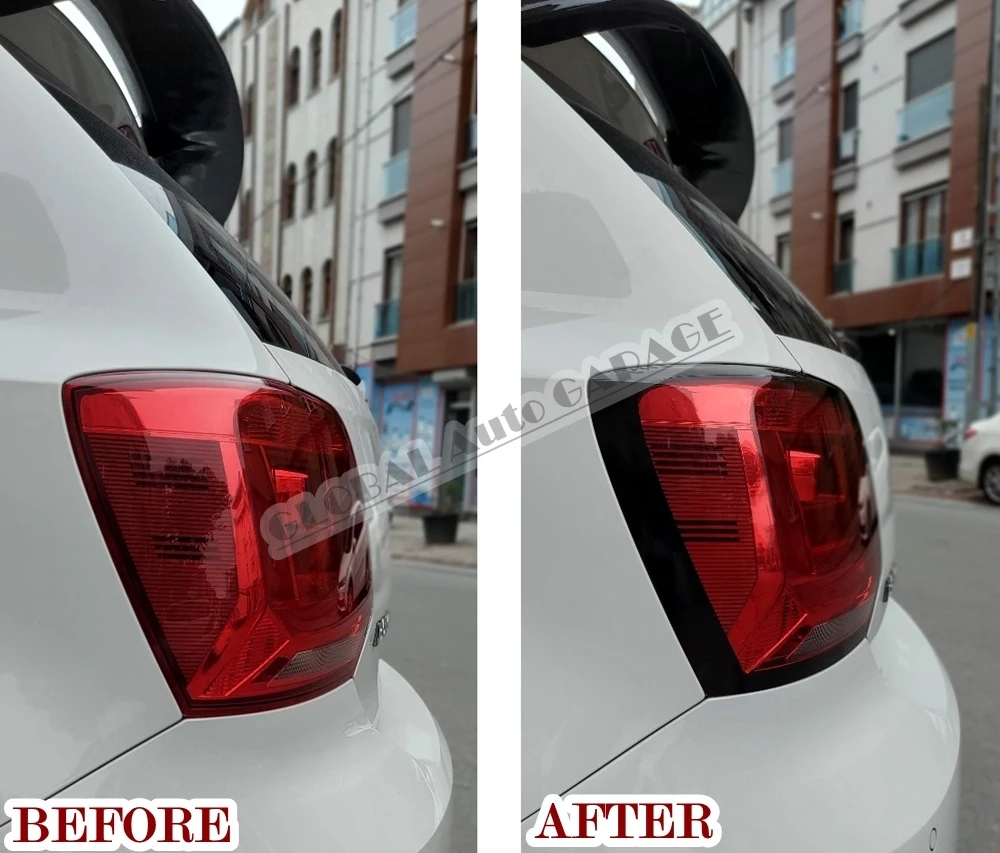 Наклейка на рамку стоп-сигнала для Volkswagen Polo Mk5 6r 6c наклейка заднего фонаря 2009-2017