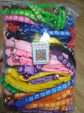 Collar Pet-Product-Accessories Paw Wholesale Bell Adjustable with for Dog Buckles Pet-Id-Tag