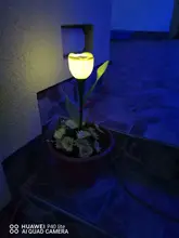 Flower-Lamp Solar-Light Tulip Path Yard Waterproof Garden Outdoor Lawn-Insert Multi-Color