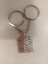 Llavero para enamorados I LOVE YOU, 1 par, casa cálida, pareja llave Cadena de recuerdo, regalo de San Valentín