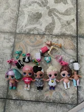 6 muñecas + 6 prendas + 6 zapatos + 6 botellas + 6 accesorios conjuntos aleatorios L.O.L. ¡Sorpresa! Muñeca LOL de 8cm, juguete para regalo