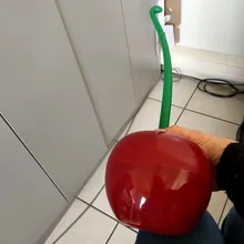 Cepillo de baño nueva hermosa cereza forma Cepillo para inodoro Cepillo de inodoro y titular Set de inodoro Cepillo de Borstel Wc Cepillo Wc trump enikemathemick ④ decoración de hogar