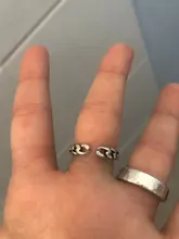 Anillos abiertos con letras de Metal para hombres y mujeres, joyería de fiesta, Punk, Vintage, Inglés