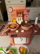 Juguetes de cocina de imitación de Chef para niños y niñas, juego de vajilla de comida ligera de imitación, juguete para regalo