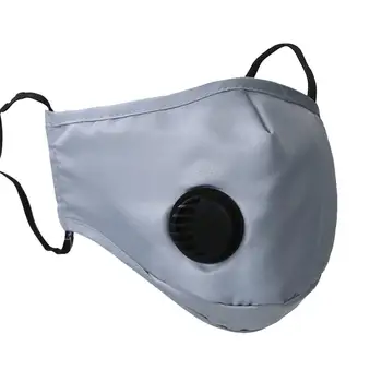 

Reusable Mask Anti Pollution Mouth Respirator Dust Masks with Valves Washable Cotton Unisex Mouth Muffle Black PM.2.5 Filters