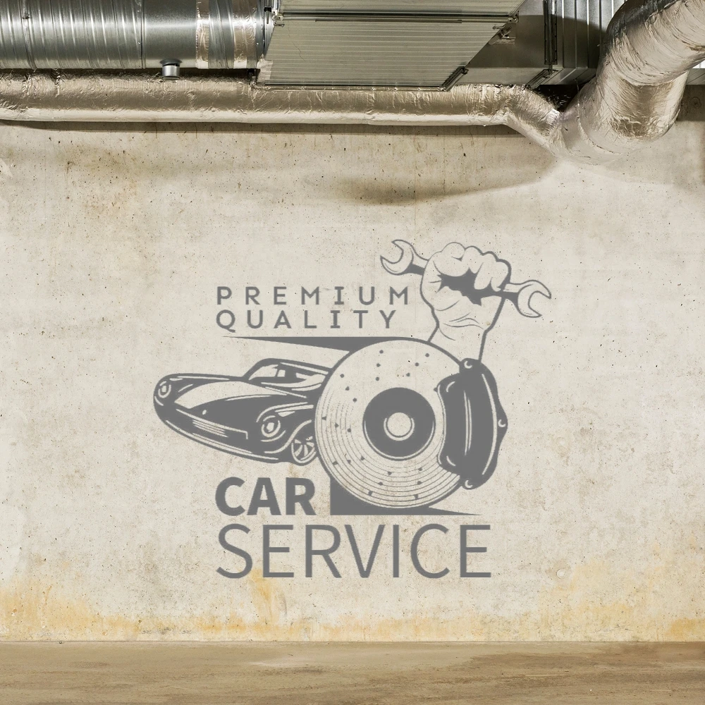 Отличное качество автомобиля Услуги настенная наклейка, переводная картинка для машины Услуги Стикеры настенные украшения A00367