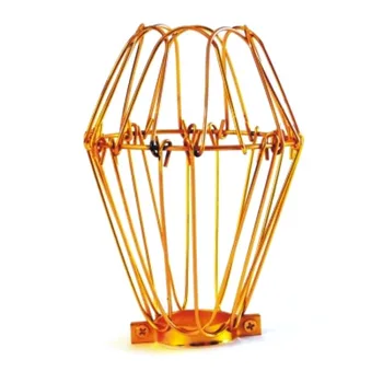 

Cage grid bright gold 105mm diameter x 165mm high