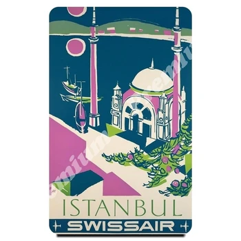 

Istanbul souvenir magnet vintage tourist poster