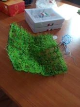 Aquarium-Ornaments Fish-Tank-Decor Plant Aquatic Green-Grass Plastic Artificial-Water