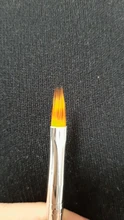 Pincel dentado para uñas, pluma de mezcla gradiente a cuadros, encaje de bolígrafo, mango de madera, nailon, suave, profesional, herramientas de manicura, 1 Uds.