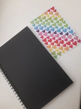 Cuaderno de bocetos en espiral, cuaderno de Graffiti para la escuela, tamaño A5 y A6, 100 páginas, cubierta de papel Kraft, página en blanco