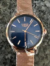 LIGE-Reloj de pulsera de acero inoxidable para Mujer, accesorio de lujo, resistente al agua, informal, de cuarzo