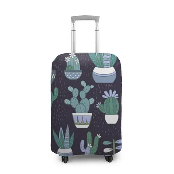 

Suitcase cover 3D cactus