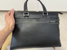 LAORENTOU genuino de los hombres de cuero maletín computadora portátil bolsos de hombre bolso de hombro tipo bandolera de cuero de vaca maletines para portátiles
