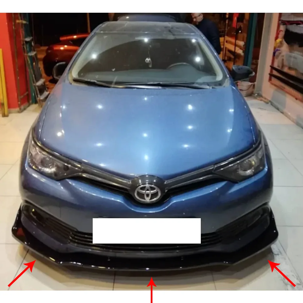 de parachoques delantero para Toyota Auris, accesorios para Toyota Auris, Piano negro, 3 piezas|Parachoques| - AliExpress