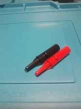 2Pcs/Lot Push Button Type Full Protective Alligator Clip For Professional Multimeter
