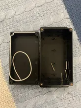 Caja de plástico para electrónica, caja de instrumentos para proyectos eléctricos, carcasa de empalme, impermeable, color negro