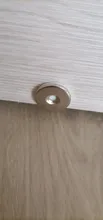 NAIERDI-Tope de puerta magnético de goma de acero inoxidable, soportes de puerta ocultos con antiperforación pegatina, sin clavos montados en el suelo, modelo DS-09