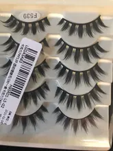 Pestañas postizas de maquillaje japonesas, 5 pares, largas y gruesas, para Cosplay