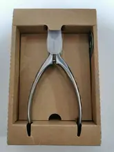 MR.GREEN-cortauñas superafilada de acero inoxidable, alta calidad, para cutículas, uñas postizas, pedicura