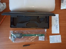 FUJIWARA-Calibrador digital de acero inoxidable Vernier, de 0 a 150mm, 1/64 fracción/MM/pulgada, LCD, resistente al agua, IP54