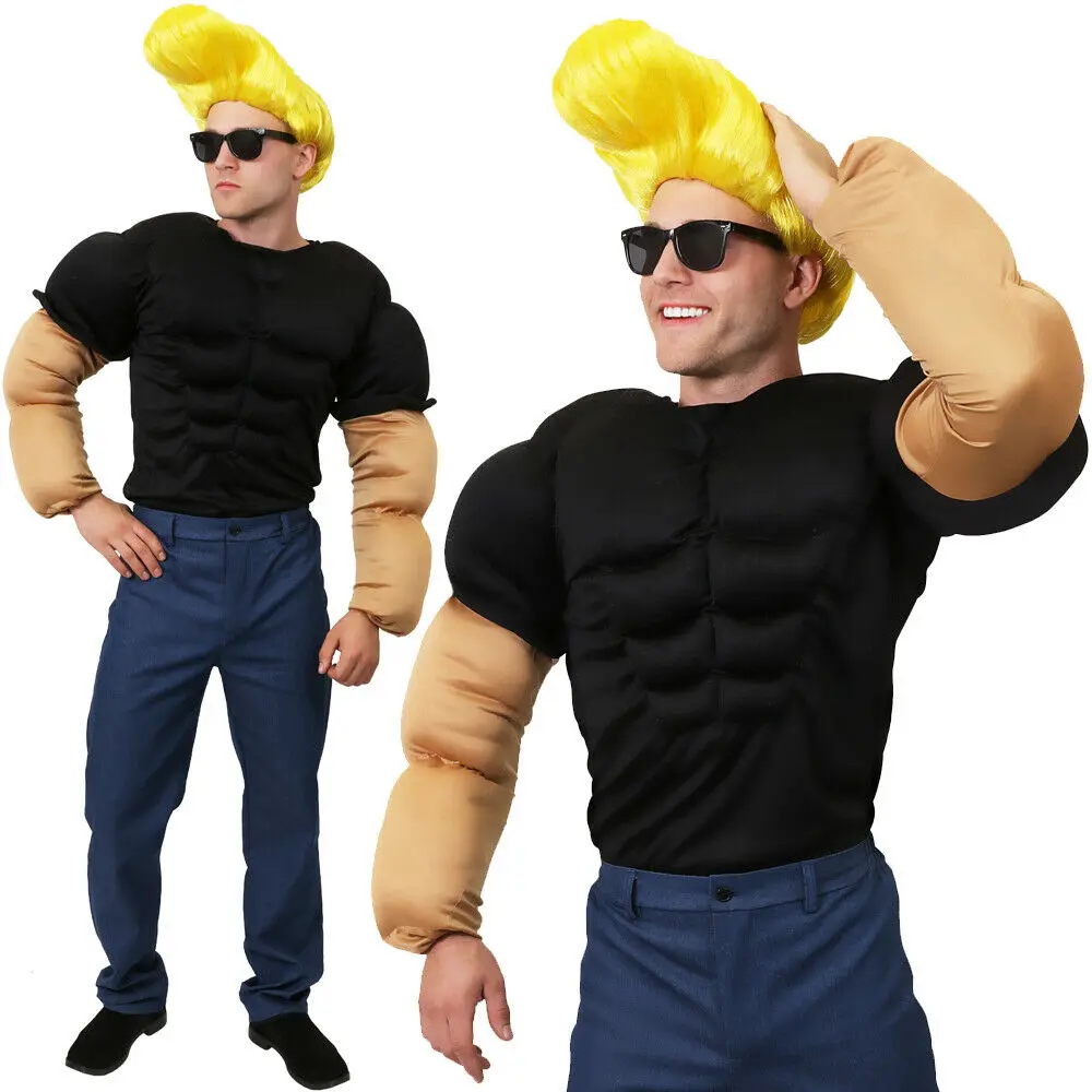 Official Johnny Bravo Costume Licensed Cartoon Network 90s Tv Fancy Dress -  Cosplay Costumes - AliExpress