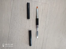 1 Pc doble lado arte de uñas cepillo UV Gel pluma dibujo cepillado Tip de uñas de acrílico constructor de uñas de arte herramienta