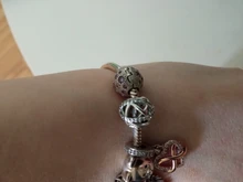 Plata de Ley 925 auténtica Ariel, abalorio compatible con pulsera Pandora Original y brazalete, fabricación de moda, joyería DIY para mujeres CMC006, 100%