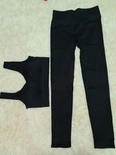 Ropa deportiva para mujer, conjunto de Yoga sin costuras para gimnasio, Top corto con almohadilla de sujetador, pantalón de Yoga de cintura alta elástica, conjunto de Fitness para gimnasio